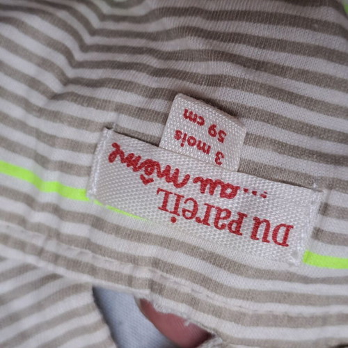 Du Pareil au Meme baby romper, size 3 months