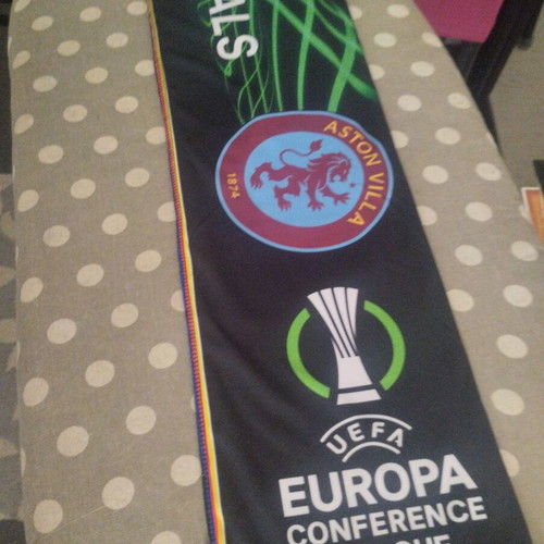 Olympiacos Aston Villa collectible scarf like new