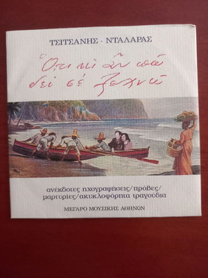 Tsitsanis Dalaras Oti Ki An Po De Se Xechnó CD like new, laiko
