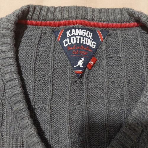 Kangol Men's Sweater Like New, Size S, Gray