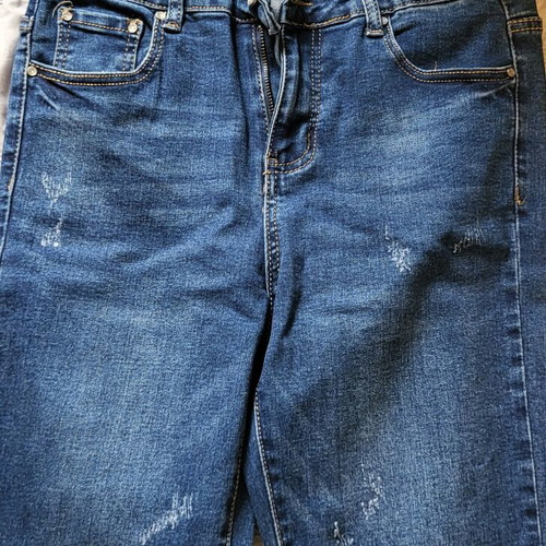 Blue flared pants like new, size M