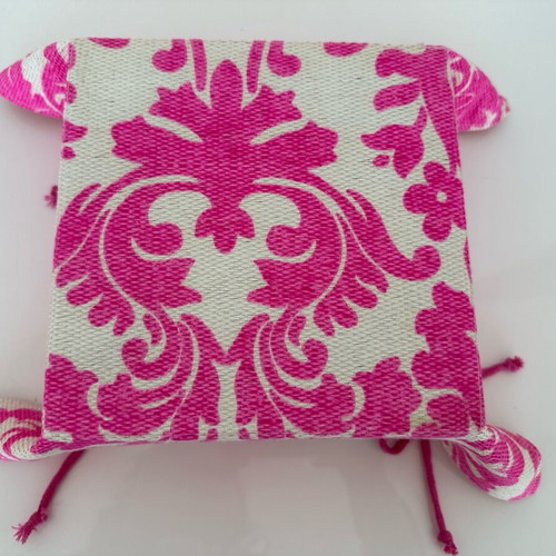 Fabric basket new with waterproof interior 18.5x18.5x9 cm