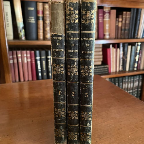 L'Assedio di Firenze by Francesco Domenico Guerrazzi used, 3-volume set, Italian