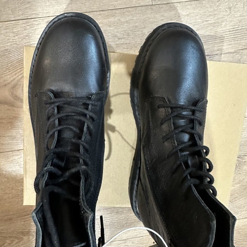 Zara leather ankle boots size 37, black