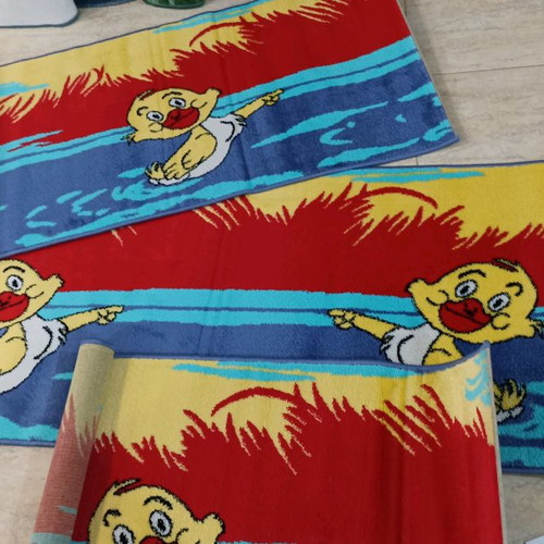 Children's rug set new for bedroom, synthetic yarns