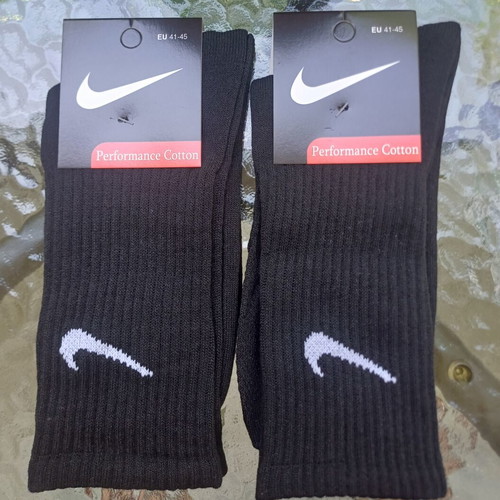 Nike men's socks 2 pairs, black, size 41-45, new