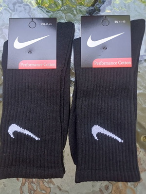 Nike men's socks 2 pairs, black, size 41-45, new