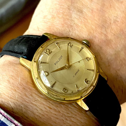 Poljot mechanical watch used, Russian made 1960