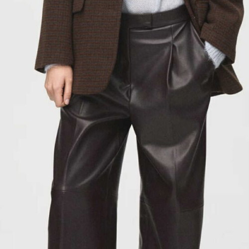 Mango pants brown new size L sold out this year