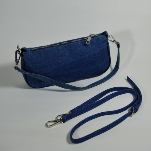 Denim shoulder bag Zara new with long strap