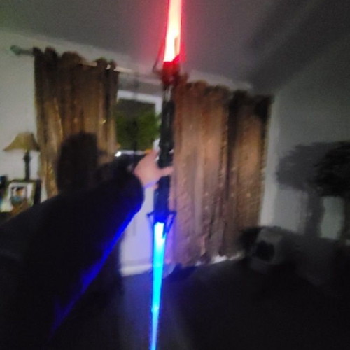 Star Wars lightsaber pair with LED lighting like new