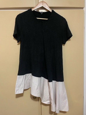 Depolo blouse no M like new, black and white