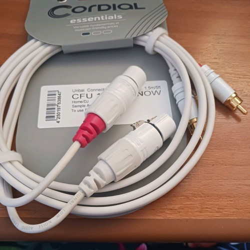 Cordial CFU 1.5 m cable new essentials record output