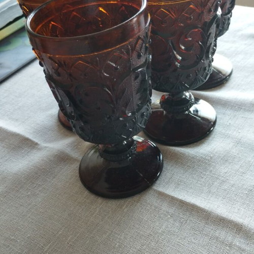 Vintage water glasses set like new, 6 pieces