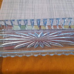 Crystal small serving tray for table