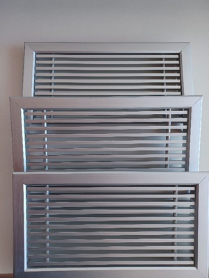 Energy Fireplace Aluminum Vents set of 3 like new