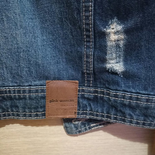 Denim jacket Pink Woman used, blue, size S