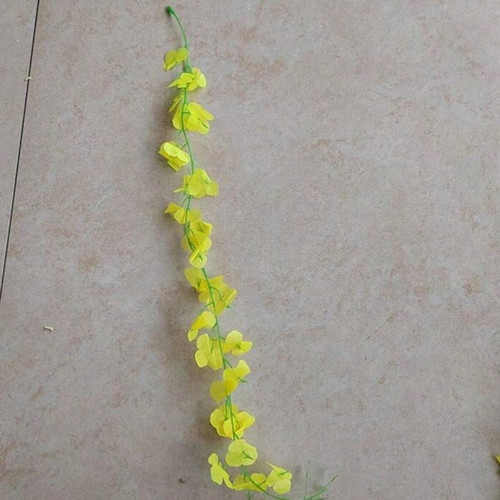 Artificial flowers like new, set of 50 in yellow, purple, and fuchsia pink