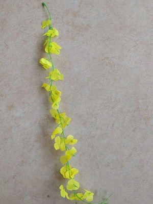 Artificial flowers like new, set of 50 in yellow, purple, and fuchsia pink