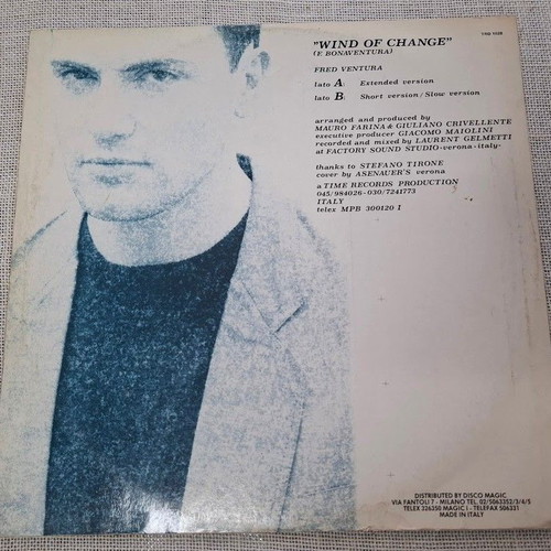 Fred Ventura Wind Of Change 12' μεταχειρισμένο, ηλεκτρονική