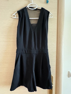 Zara short jumpsuit new, with lace back, size XS