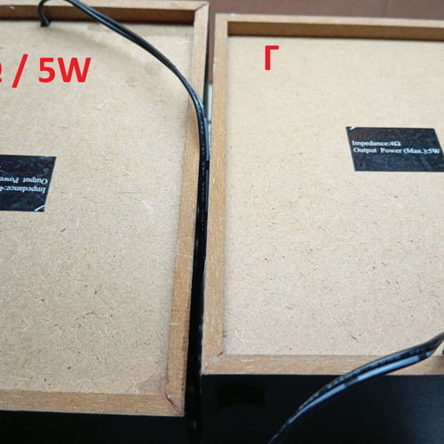 Speakers used, pairs of various types without electronics