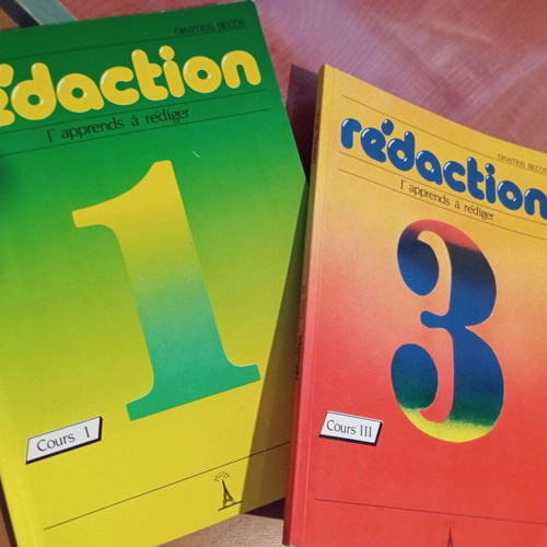 Redaction Cours I and III used French language books for students