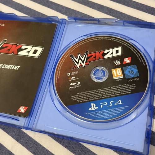 WWE 2K20 PS4 game, complete with case