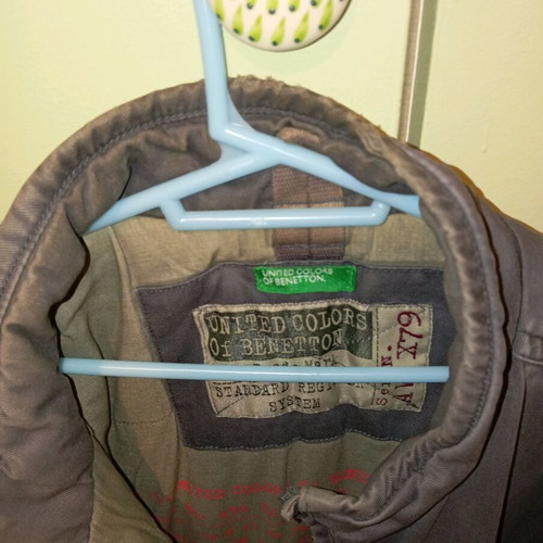 Benetton jacket used, size Medium, gray