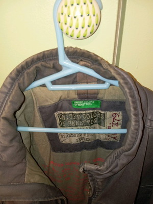 Benetton jacket used, size Medium, gray
