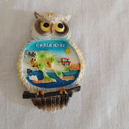 Souvenir magnet used from Chalkidiki
