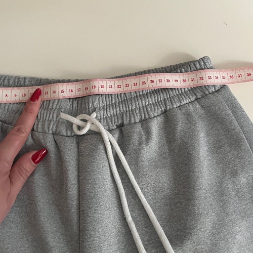 Grey suit set like new, S, polyester with stripes