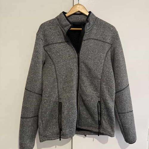 Jacket with wool lining like new, size Large