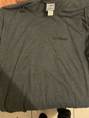 Gymbeam t shirt like new, gray, size M