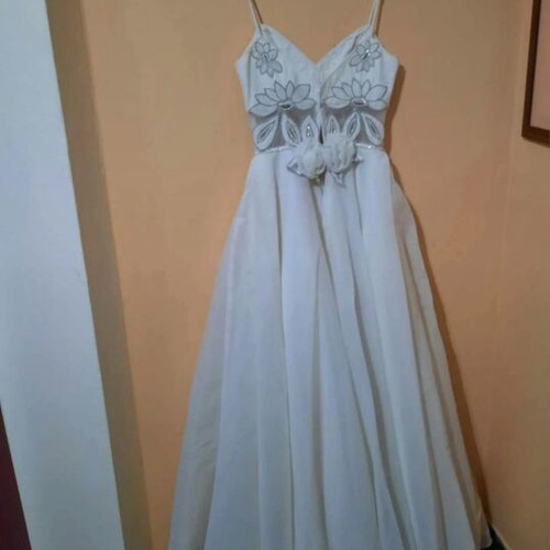 Wedding dress like new, worn twice, size M 38 10, white