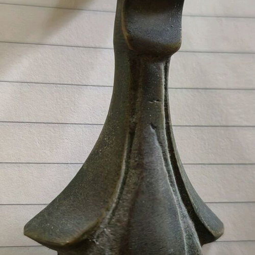 Vintage door handles used, set of 4 pieces
