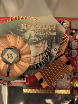 MSI Geforce NX6600GT AGP 128MB graphics card