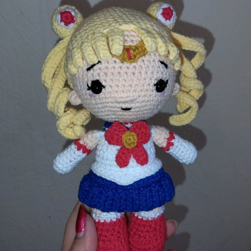 Crochet Sailor Moon doll new, handmade, 20cm