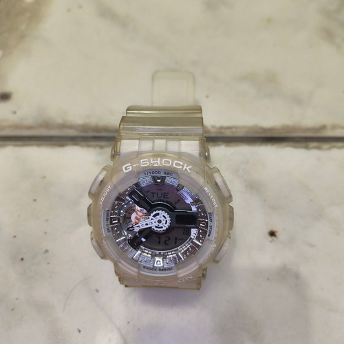 Casio G-Shock watch used, transparent, waterproof, durable