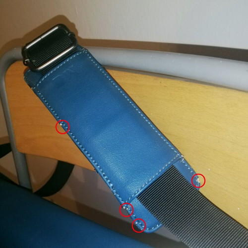 Moleskine Classic Slim Messenger Laptop Bag like new, blue
