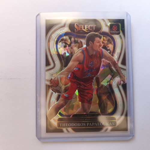2025-26 Panini Select EuroLeague Score Select Throwback #9 Theodoros Papaloukas card