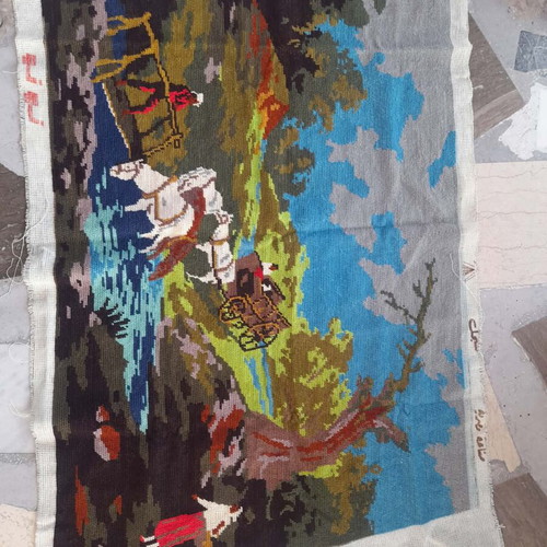 Embroidery ready for framing like new, hand-stitched