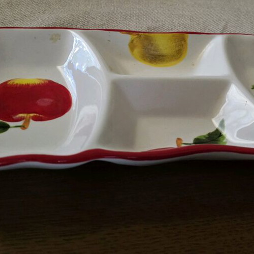 Fruit bowl and nut dish set like new