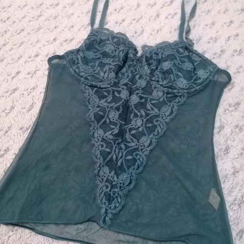 Intimissimi petrol lace top size S used