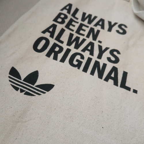 Adidas canvas shopping bag beach tote new