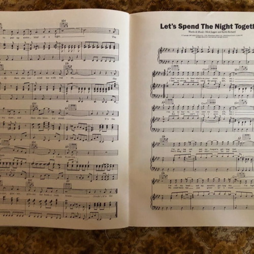 Rolling Stones 13 Selected Hits Sheet Music Book used