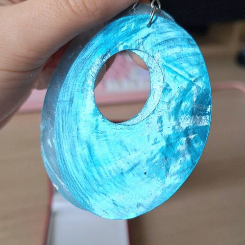 Earrings new, 925 silver with turquoise