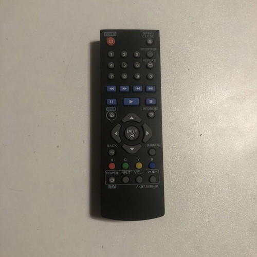LG Disc DVD Player Blu-Ray Remote Control New AKB73896401