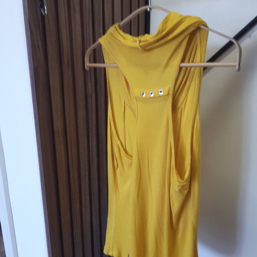 Karen Millen mustard yellow tank top