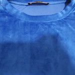 Velour tracksuit set like new, blue, pants xs/s, top one size